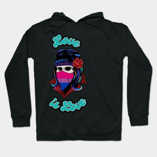 Bisexual Pride 2021 - Battie Love is Love Hoodie